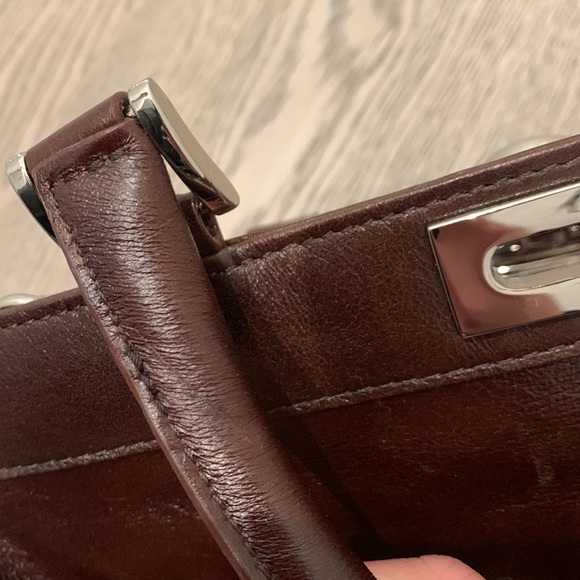 Danier Leather Brown Medium Tote - Picture 10 of 10